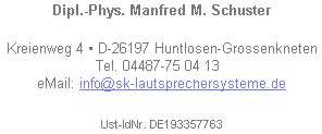 SK-Lautsprechersysteme